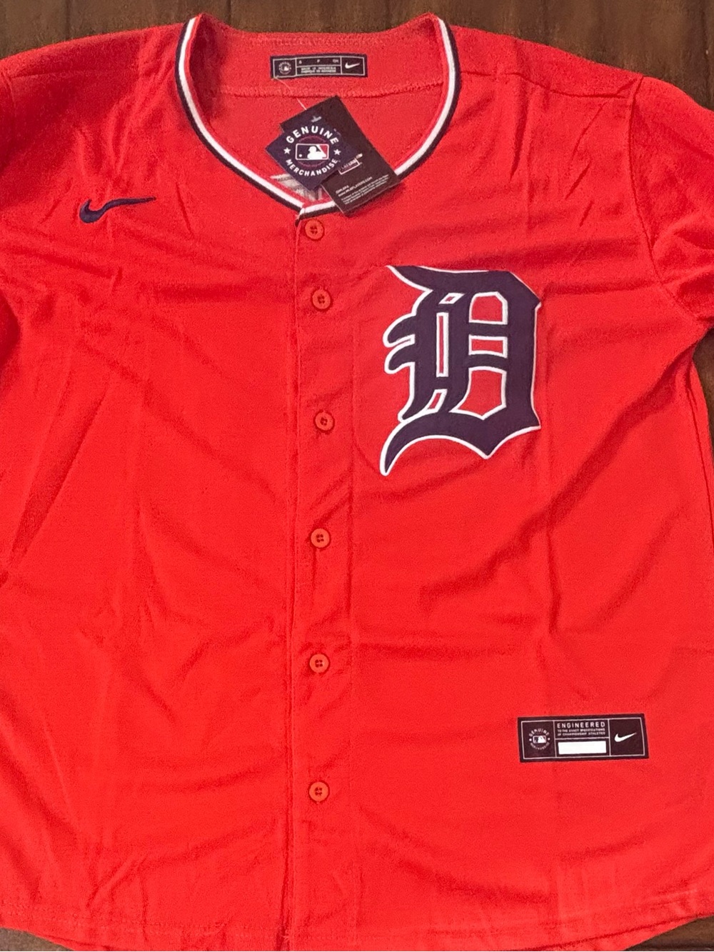 Detroit Tigers Riley Greene Adult Small (Orange) Alternate Jersey NWT